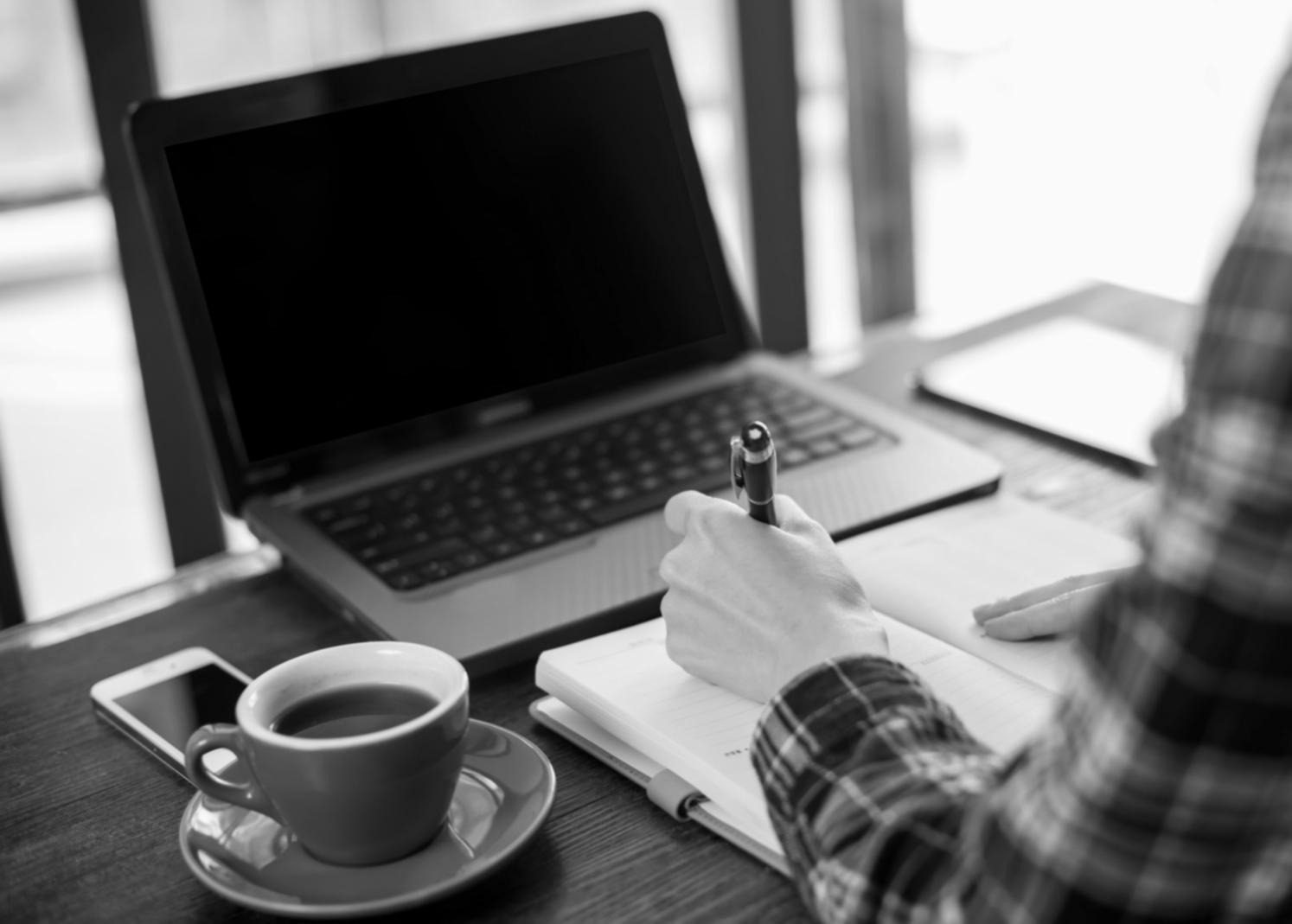 Zespół plantcoco pracujący razem nad projektami edukacyjnymi